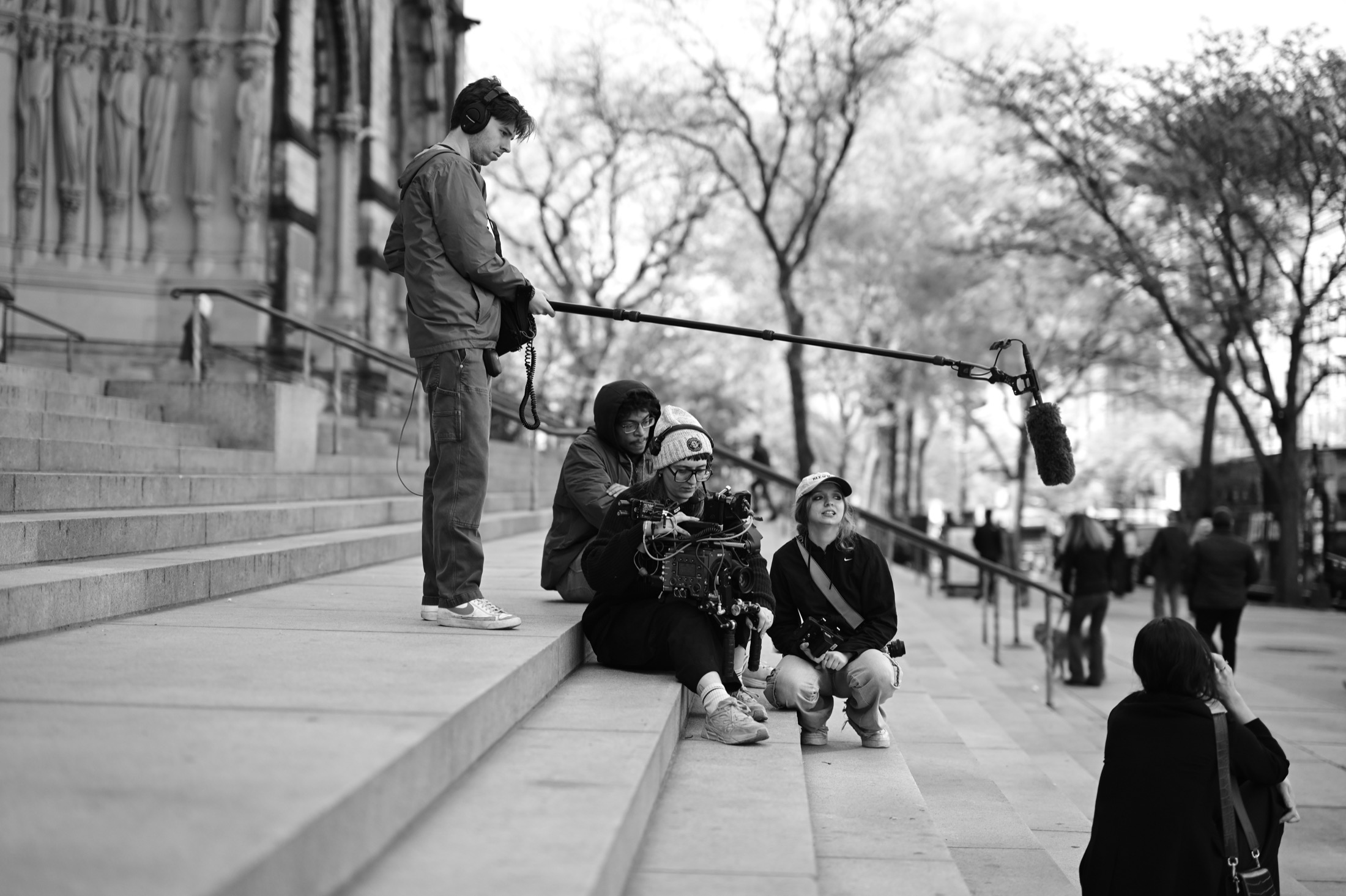 Black and white Patch clapperboard image